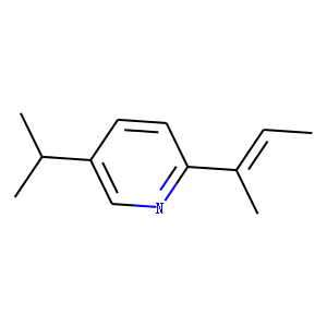 Pyridine, 5-(1-methylethyl)-2-(1-methyl-1-propenyl)- (9CI)