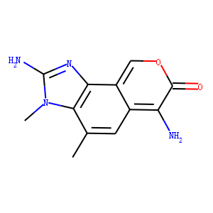 2,6-diamino-3,4-dimethyl-7-oxopyrano(4,3-g)benzimidazole