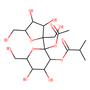 .alpha.-D-Glucopyranoside, .beta.-D-fructofuranosyl, acetate 2-methylpropanoate