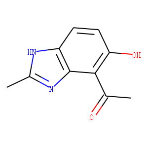 Ethanone, 1-(5-hydroxy-2-methyl-1H-benzimidazol-4-yl)- (9CI)