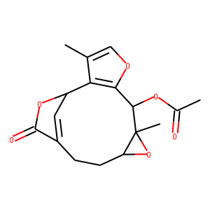 11-Acetyloxy-1a,2,3,7,11,11a-hexahydro-8,11a-dimethyl-5H-7,4-methenofuro[3,2-c]oxireno[f]oxacyclound