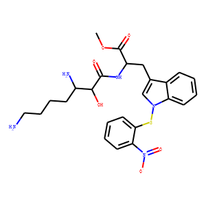 3,7-diamino-2-hydroxyheptanoic acid-2-(2-nitrophenylsulfenyl)tryptophan methyl ester