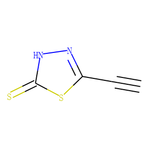 1,3,4-Thiadiazole-2(3H)-thione,  5-ethynyl-
