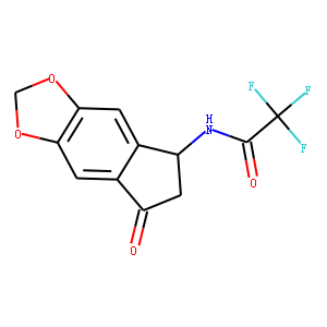 2,2,2-TRIFLUORO-N-(7-OXO-6,7-DIHYDRO-5H-INDENO[5,6-D][1,3]DIOXOL-5-YL)-ACETAMIDE