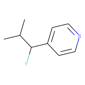 Pyridine, 4-(1-fluoro-2-methylpropyl)- (9CI)