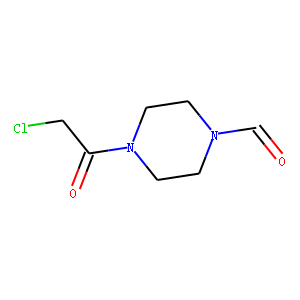 1-Piperazinecarboxaldehyde, 4-(chloroacetyl)- (9CI)