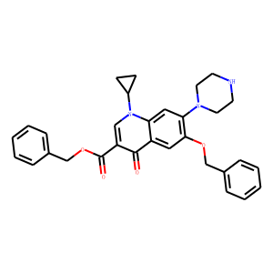 6-Defluoro 6-Benzyloxy Ciprofloxacin Benzyl Ester