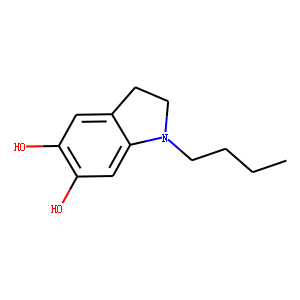 1H-Indole-5,6-diol, 1-butyl-2,3-dihydro- (9CI)