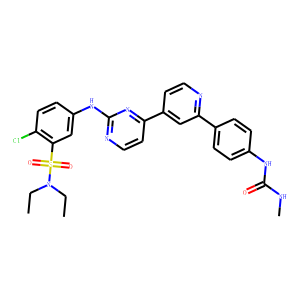 2-Chloro-N,N-diethyl-5-[[4-[2-[4-[[(methylamino)carbonyl]amino]phenyl]-4-pyridinyl]-2-pyrimidinyl]am