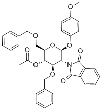 4-Methoxyphenyl 4-O-Acetyl-3,6-di-O-benzyl-2-deoxy-2-phthalimido-beta-D-glucopyranoside
