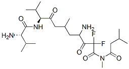isovaleryl-valyl-valyl-4-amino-2,2-difluoro-N,6-dimethyl-3-oxoheptanamide