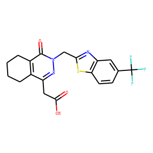 3,4-dihydro-4-oxo-5,6-cyclohexano-3-((5-(trifluoromethyl)benzothiazol-2-yl)methyl)-1-pyridazineaceti