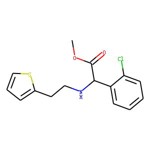 (+)-(S)-Methyl alpha-[[2-(2-thienyl)ethyl]amino]-alpha-(2-chlorophenyl)acetate