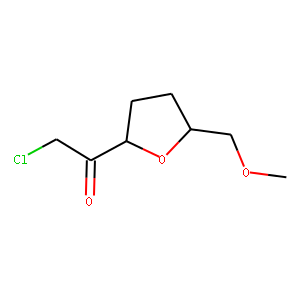 Ethanone, 2-chloro-1-[tetrahydro-5-(methoxymethyl)-2-furanyl]-, (2S-cis)- (9CI)
