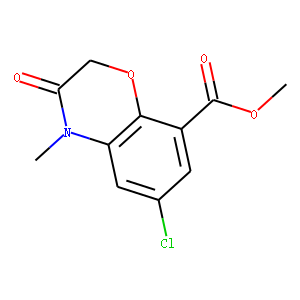 6-Chloro-3,4-dihydro-4-methyl-3-oxo-2H-1,4-benzoxazine-8-carboxylic Acid Methyl Ester