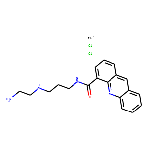 N-(3-N-(ethylenediamino)propyl)acridine-4-carboxamide dichloroplatinum(II)