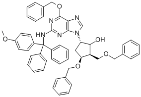 (2R,3S,5S)-3-(Benzyloxy)-5-[2-[[(4-methoxyphenyl)diphenylmethyl]amino]-6-(phenylmethoxy)-9H-purin-9-