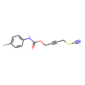 N-(p-Bromophenyl)carbamic acid 4-thiocyanato-2-butynyl ester