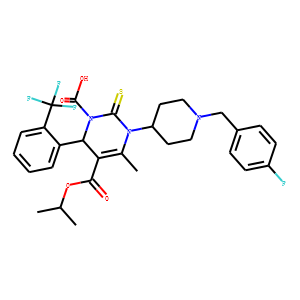3,6-dihydro-4-methyl-2-thioxo-6-(2-trifluoromethylphenyl)-1,5(2H)-pyrimidinedicarboxylic acid, 1-(1-