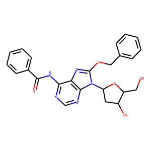 N6-BENZOYL-8-BENZYLOXY-2/'-DEOXYADENOSINE