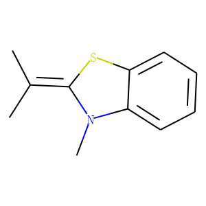 Benzothiazoline, 2-isopropylidene-3-methyl-