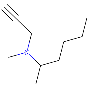 N-2-hexyl-N-methylpropargylamine