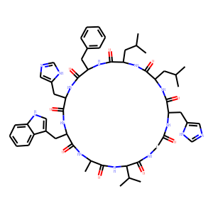 CYCLO(-D-PHE-HIS-TRP-ALA-VAL-GLY-HIS-LEU-LEU)