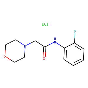 4-Morpholineacetamide, N-(2-fluorophenyl)-, monohydrochloride