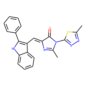 (5Z)-2-methyl-3-(5-methyl-1,3,4-thiadiazol-2-yl)-5-[(2-phenyl-1H-indol -3-yl)methylidene]imidazol-4-