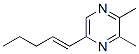 Pyrazine, 2,3-dimethyl-5-(1-pentenyl)-, (E)- (9CI)