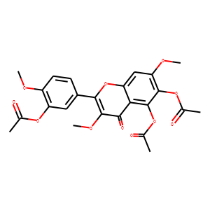 5,6-Bis(acetyloxy)-2-[3-(acetyloxy)-4-methoxyphenyl]-3,7-dimethoxy-4H-1-benzopyran-4-one