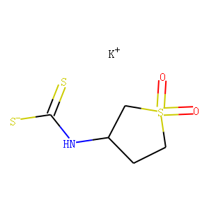 potassium 3-sulfolanyldithiocarbamate