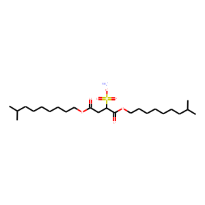 Butanedioic acid, sulfo-, 1,4-diisodecyl ester, ammonium salt