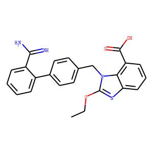 1-[[2’-(Aminoiminomethyl)[1,1’-biphenyl]-4-yl]methyl]-2-ethoxy-1H-benzimidazole-7-carboxylic Acid