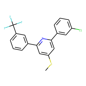 2-(3-chlorophenyl)-4-methylsulfanyl-6-[3-(trifluoromethyl)phenyl]pyrid ine