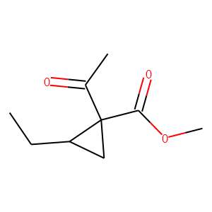 Cyclopropanecarboxylic acid, 1-acetyl-2-ethyl-, methyl ester (9CI)