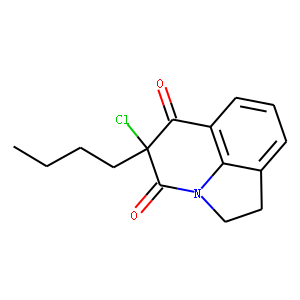 4H-Pyrrolo[3,2,1-ij]quinoline-4,6(5H)-dione,  5-butyl-5-chloro-1,2-dihydro-