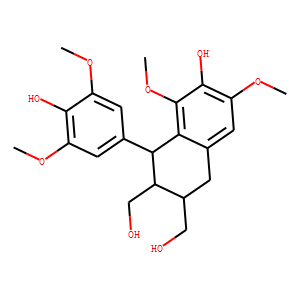 (1S)-1α-(3,5-Dimethoxy-4-hydroxyphenyl)-6,8-dimethoxy-7-hydroxy-1,2,3,4-tetrahydronaphthalene-2β,3α-