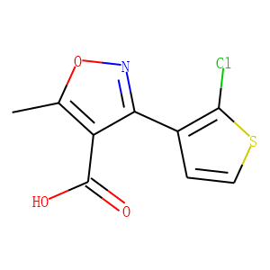 3-(2-chloro-3-thienyl)-5-methylisoxazole-4-carboxylic acid