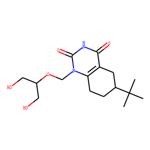 1-N-(1,3-dihydroxy-2-propoxymethyl)-6-(tert-butyl)-5,6,7,8-tetrahydro-2,4-quinazolinedione