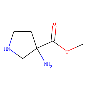 3-Pyrrolidinecarboxylicacid,3-amino-,methylester,(R)-(9CI)