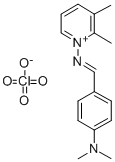 Pyridinium, 2,3-dimethyl-1-(((4-(dimethylamino)phenyl)methylene)amino) -, perchlorate