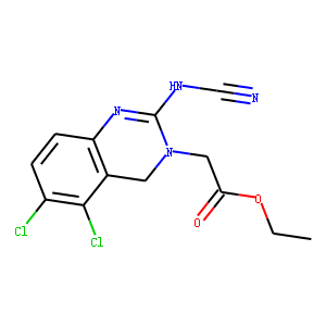 Ethyl (2-cyanoimino-5,6-dichloro-1,2,3,4-tetrahydroquinazolin-3-yl)acetate
