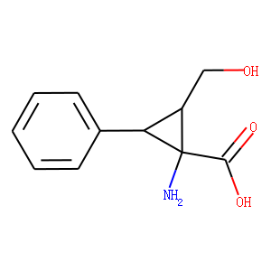 Cyclopropanecarboxylic acid, 1-amino-2-(hydroxymethyl)-3-phenyl- (9CI)