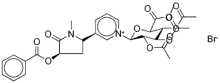 trans-3’-Benzoyloxy Cotinine 2,3,4-Tri-O-acetyl-N-β-D-glucuronide Methyl Ester Bromide