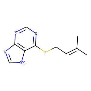 6-[(3-Methyl-2-butenyl)thio]-1H-purine