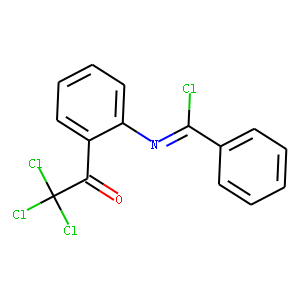Benzenecarboximidoyl  chloride,  N-[2-(trichloroacetyl)phenyl]-  (9CI)