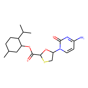 5-(4-Amino-2-oxo-1(2H)-pyrimidinyl)-1,3-oxathiolane-2-carboxylic acid 5-methyl-2-(1-methylethyl)cycl
