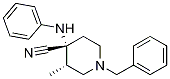 trans-3-Methyl-4-(phenylamino)-1-(phenylmethyl)-4-piperidinecarbonitrile