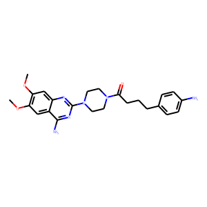 4-amino-6,7-dimethoxy-2-(4-(4-(4-aminophenyl)butanoyl)-1-piperazinyl)quinazoline